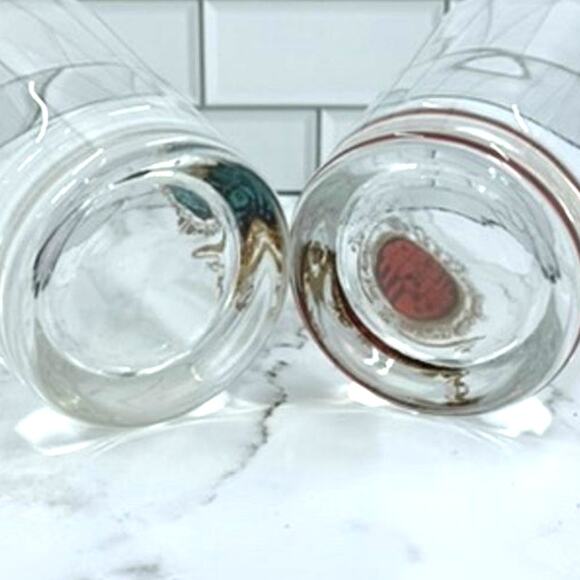 Federal Glass Baronet Castle Shield 2 Piece Set Vintage - Picture 5 of 7